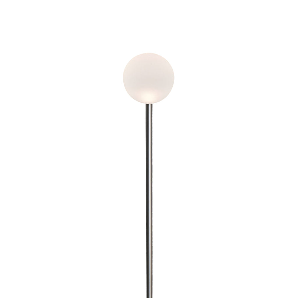 Elegant White LED Round Ball Outdoor Pathway Lighting Fixture