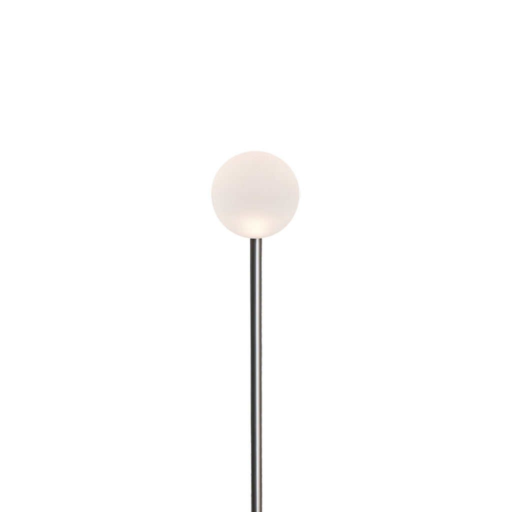Elegant White LED Round Ball Outdoor Pathway Lighting Fixture