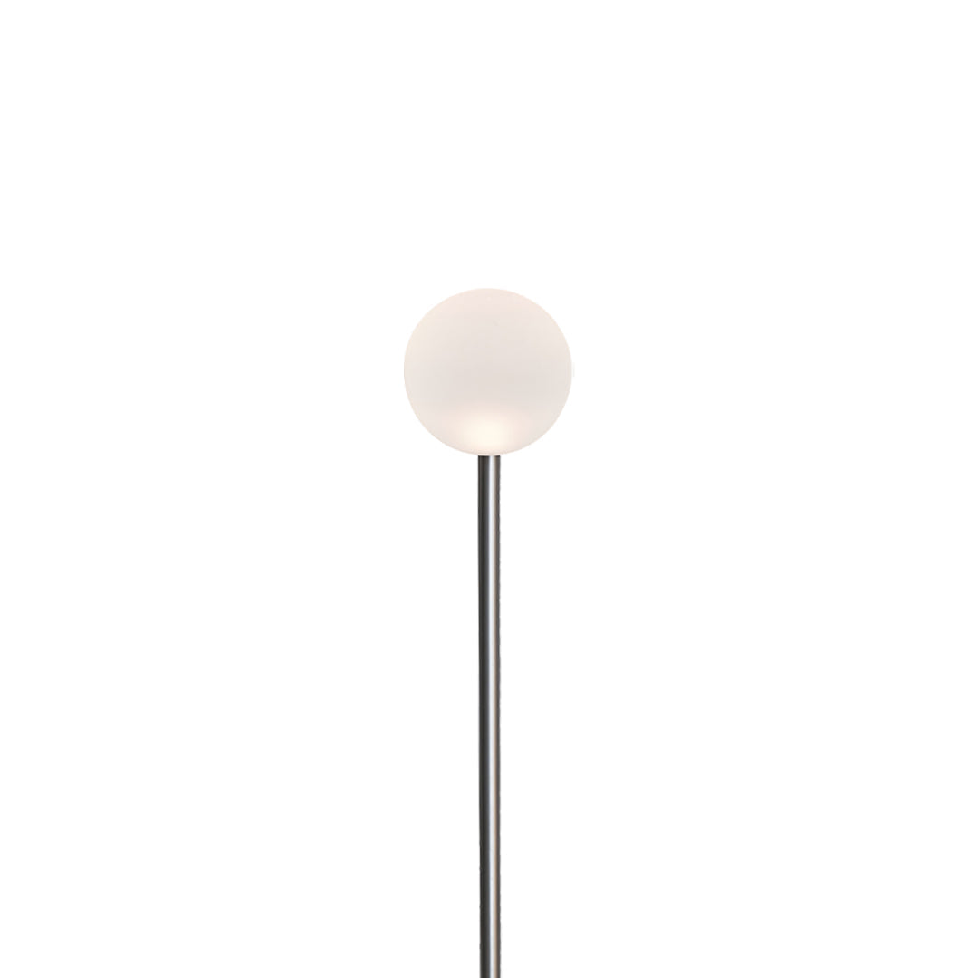 Elegant White LED Round Ball Outdoor Pathway Lighting Fixture