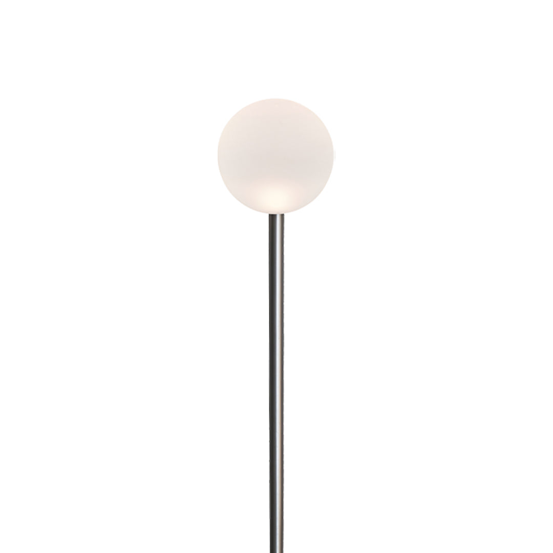Elegant White LED Round Ball Outdoor Pathway Lighting Fixture