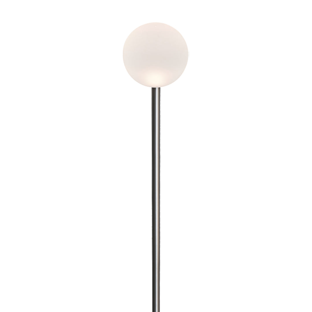 Elegant White LED Round Ball Outdoor Pathway Lighting Fixture