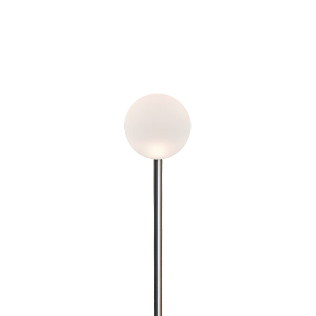 Elegant White LED Round Ball Outdoor Pathway Lighting Fixture