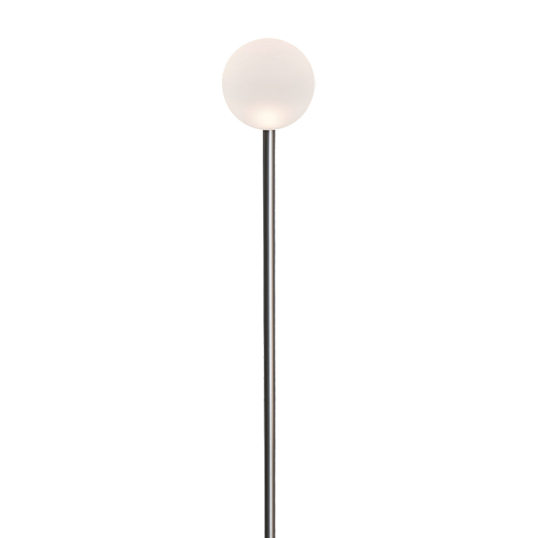 Elegant White LED Round Ball Outdoor Pathway Lighting Fixture