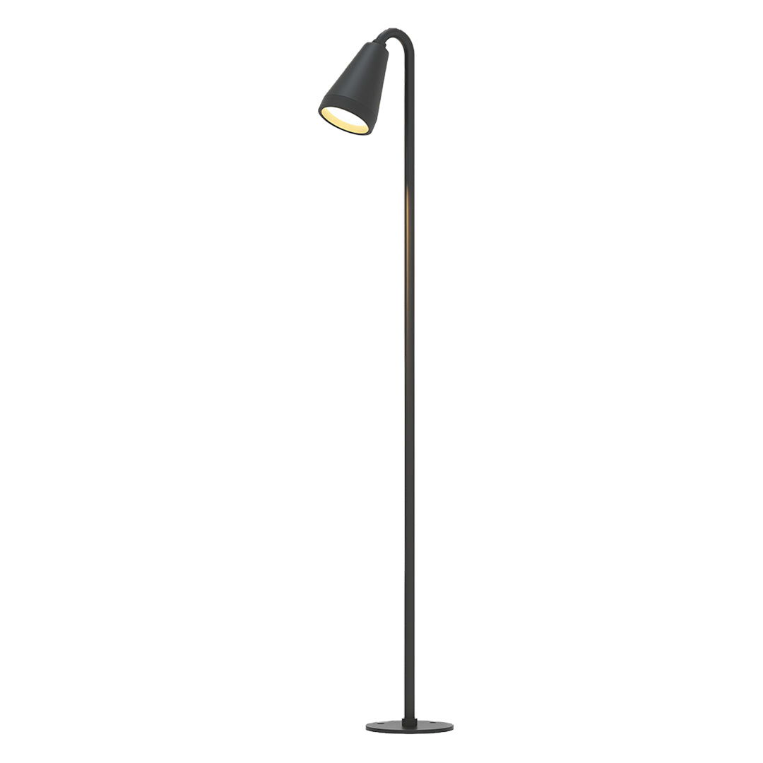 Contemporary Black Waterproof LED Landscape Path Lights for Outdoor Gardens