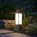 Sleek Black Metal LED Pathway Lights for Outdoor Garden Walkways