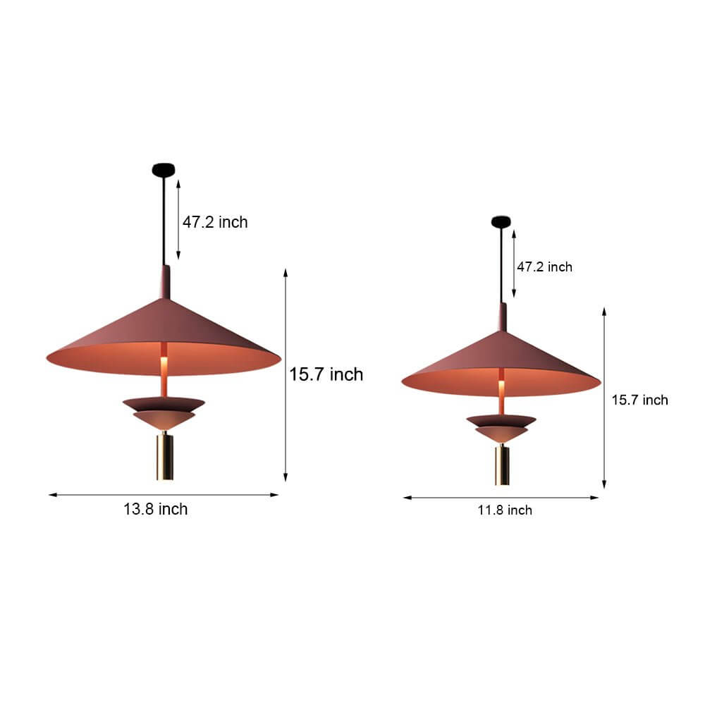 Modern Industrial Black Metal Pendant Light Fixture for Living Room