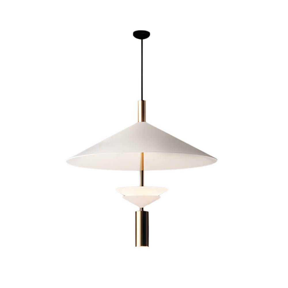 Modern Industrial Black Metal Pendant Light Fixture for Living Room