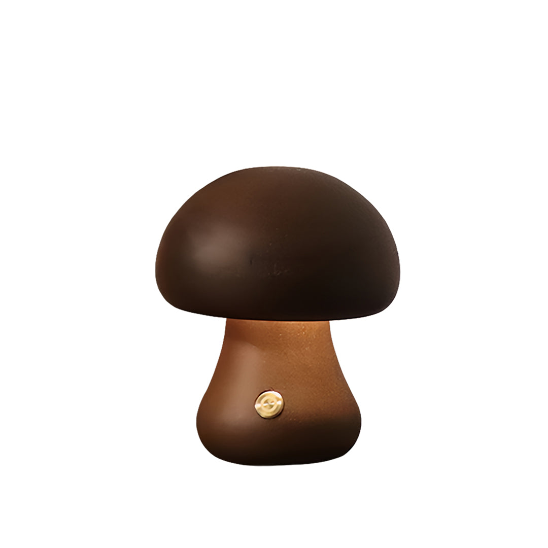 Elegant White Mushroom LED Table Lamp for Bedroom or Living Room Decor