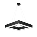 Modern Black Multi-Diamond LED Chandelier Light for Living Room Dining