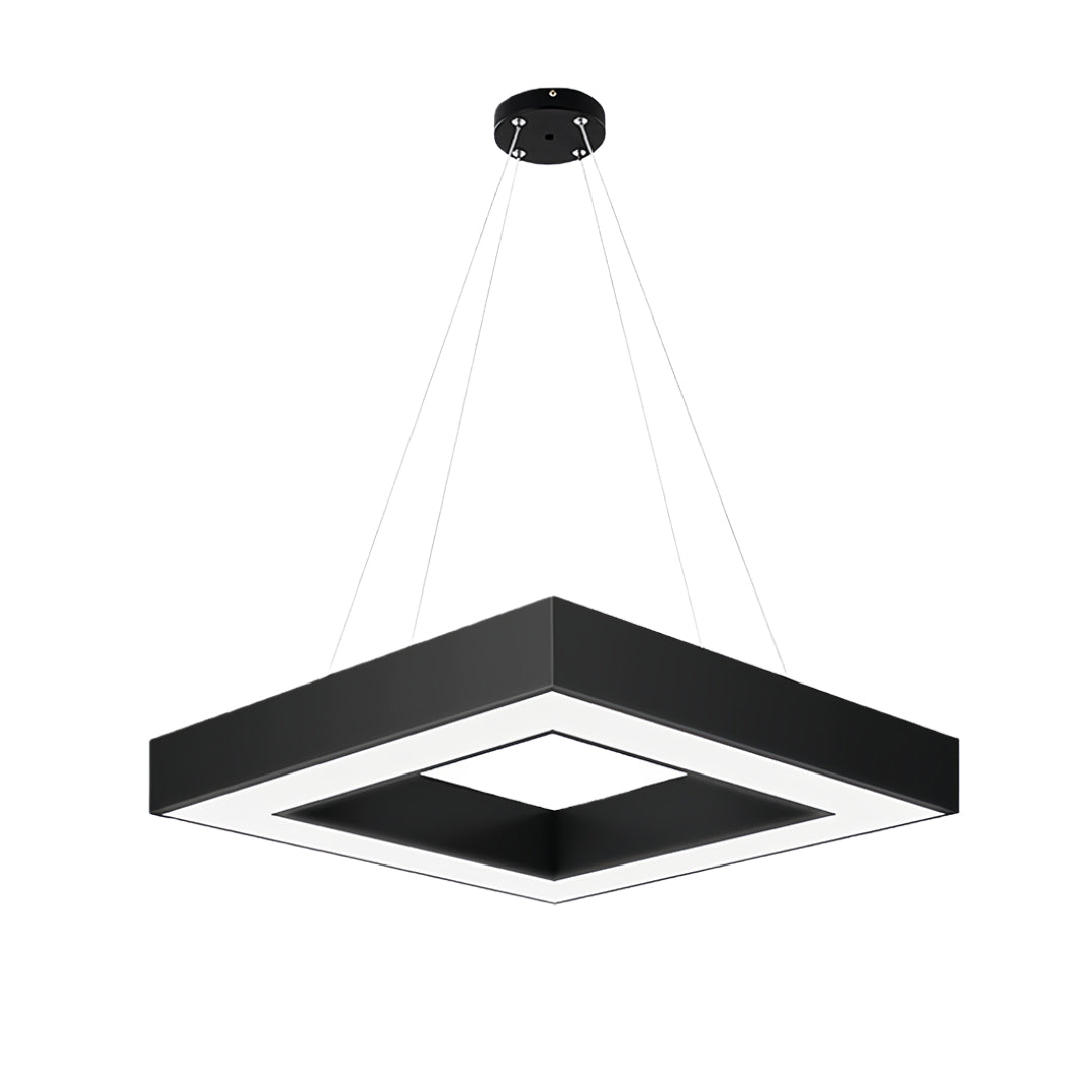Modern Black Multi-Diamond LED Chandelier Light for Living Room Dining