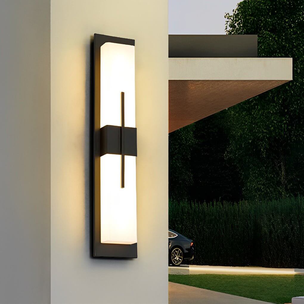 Stylish Gray Waterproof Large Outdoor Wall Light Fixture for Patios