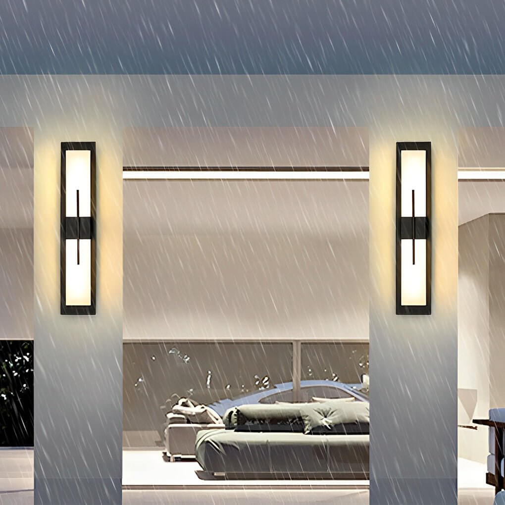 Stylish Gray Waterproof Large Outdoor Wall Light Fixture for Patios