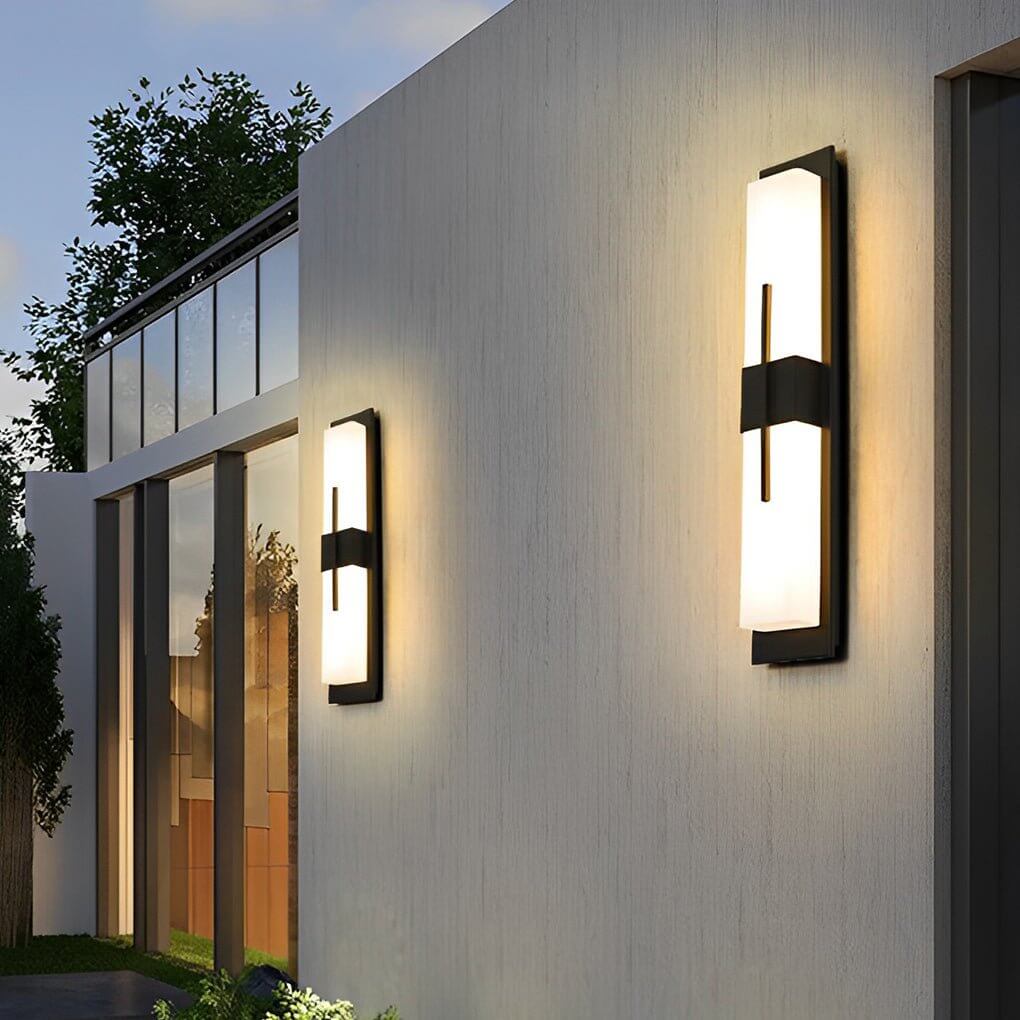 Stylish Gray Waterproof Large Outdoor Wall Light Fixture for Patios