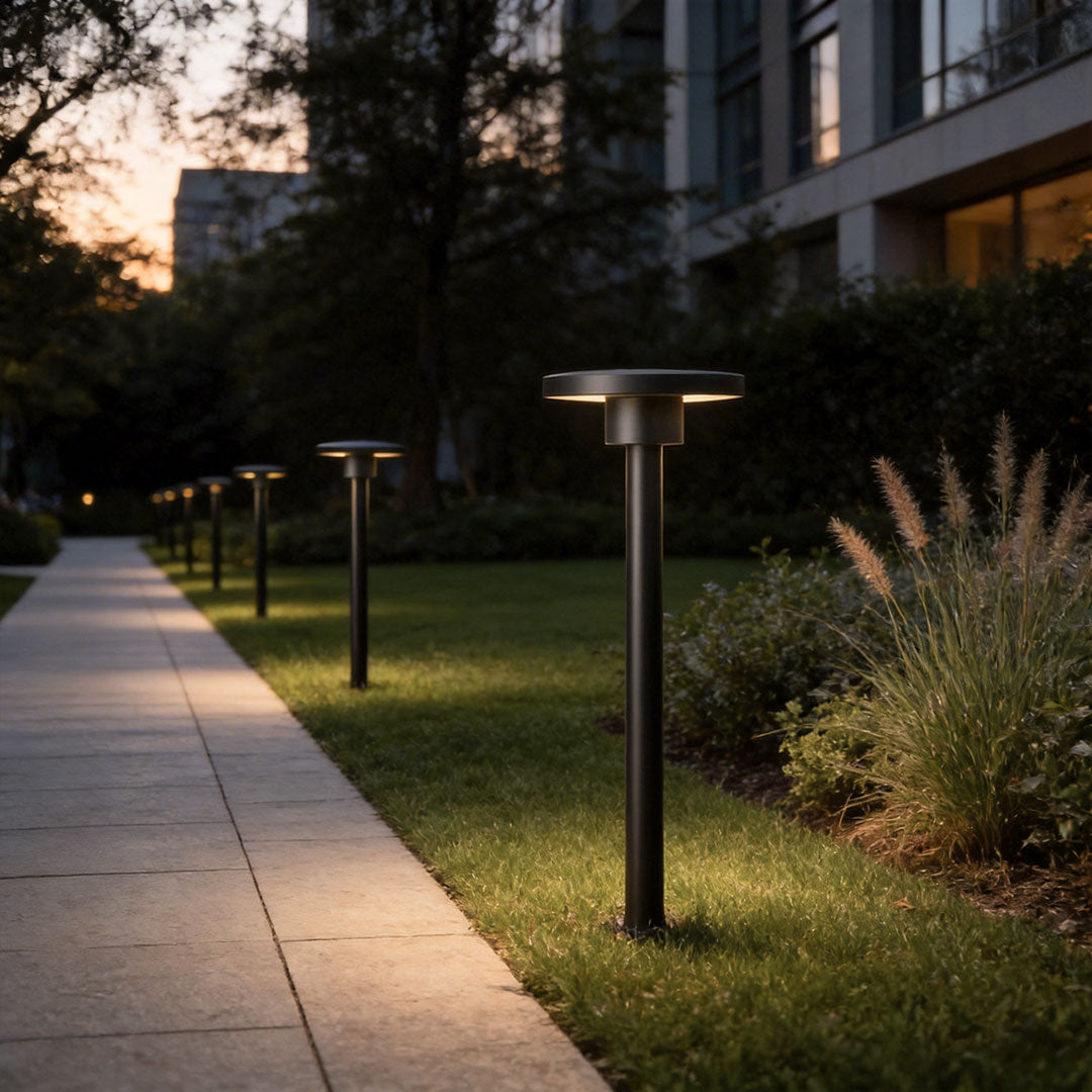 Stylish Waterproof LED Bollard Path Lights for Outdoor Landscape Use