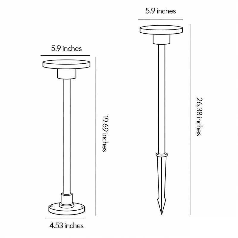 Stylish Waterproof LED Bollard Path Lights for Outdoor Landscape Use