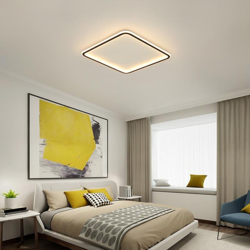 Sleek Industrial Recessed Square LED Ceiling Light for Modern Spaces