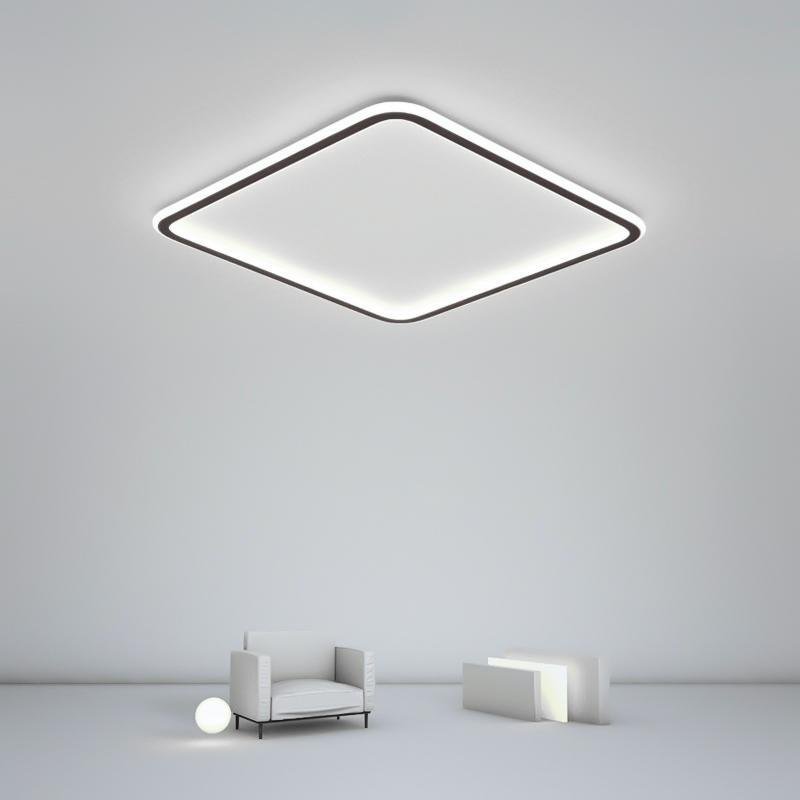 Sleek Industrial Recessed Square LED Ceiling Light for Modern Spaces