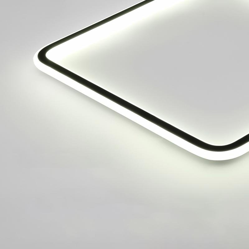 Sleek Industrial Recessed Square LED Ceiling Light for Modern Spaces