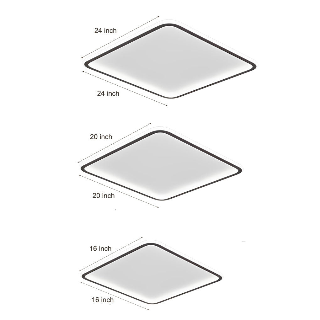 Sleek Industrial Recessed Square LED Ceiling Light for Modern Spaces
