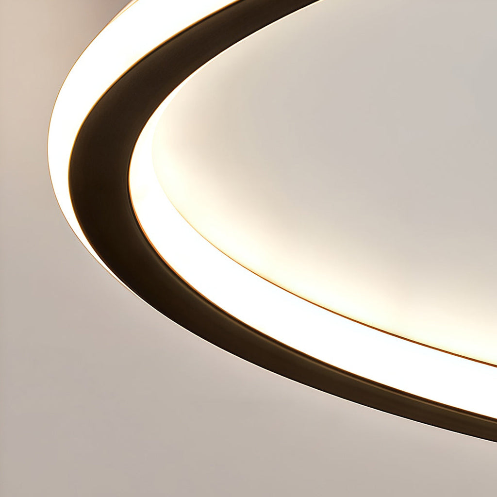 Modern White Acrylic LED Circle Ceiling Light Fixture for Home Decor
