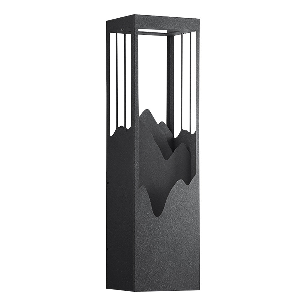 Waterproof Solar Wall Lamp with Mountain Scenery LED Up/Down Light