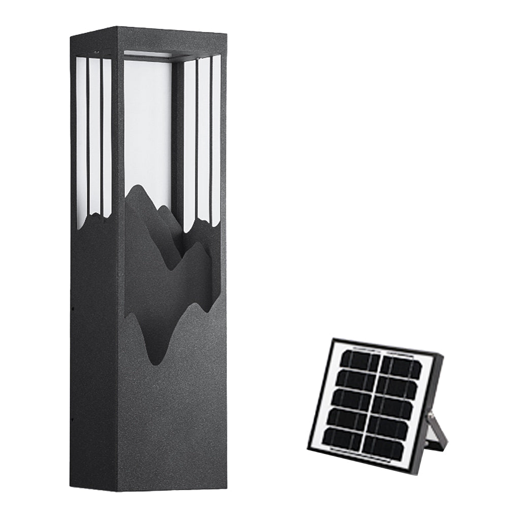 Waterproof Solar Wall Lamp with Mountain Scenery LED Up/Down Light
