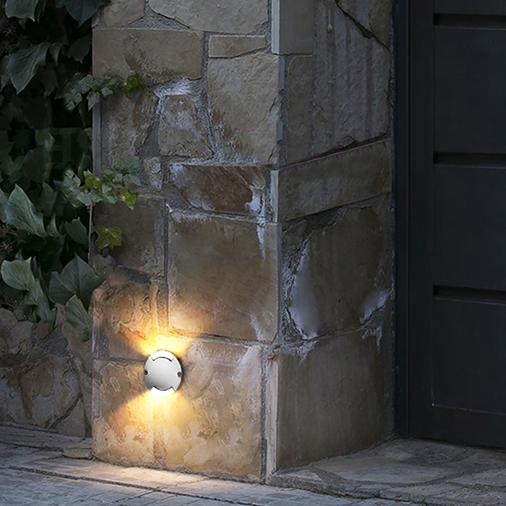 Sleek Stainless Steel LED Recessed Waterproof Deck Lighting for Outdoors