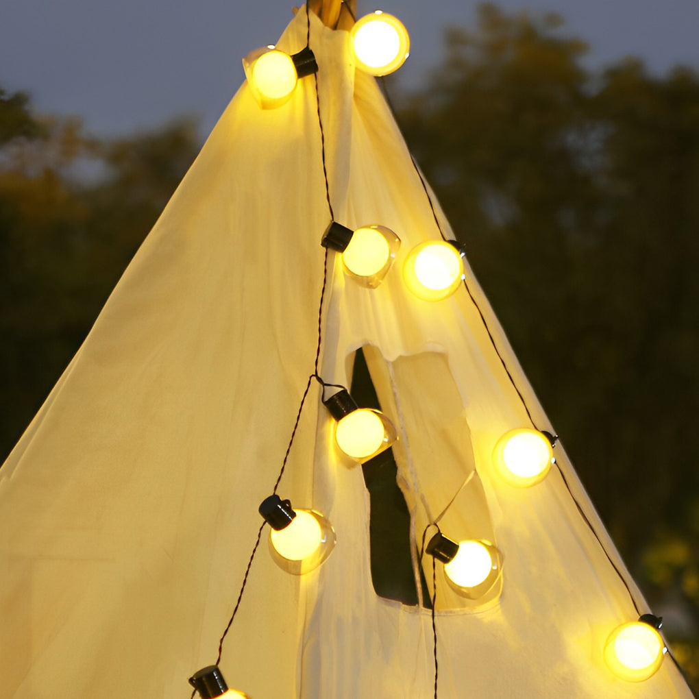 Multicolor LED Globe String Lights - Outdoor Festive Lighting Decor