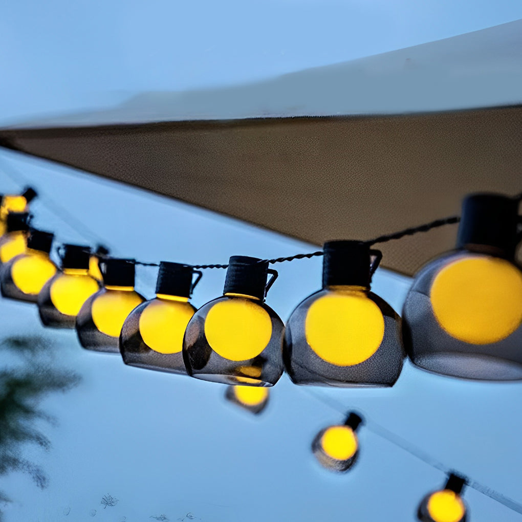 Multicolor LED Globe String Lights - Outdoor Festive Lighting Decor
