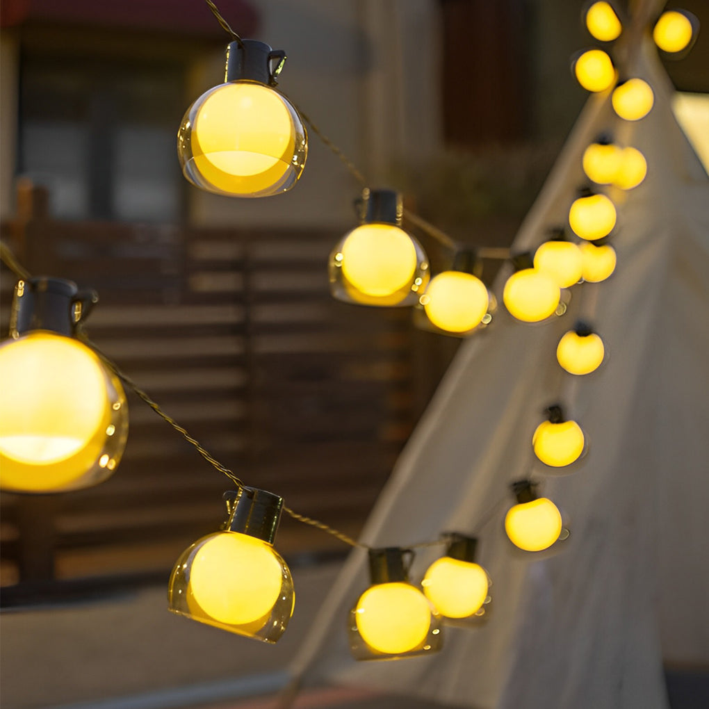 Multicolor LED Globe String Lights - Outdoor Festive Lighting Decor