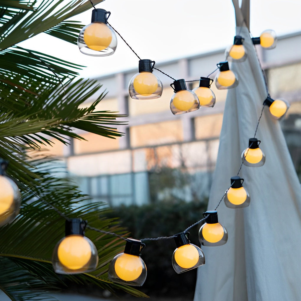 Multicolor LED Globe String Lights - Outdoor Festive Lighting Decor