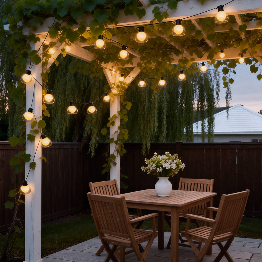 Multicolor LED Globe String Lights - Outdoor Festive Lighting Decor