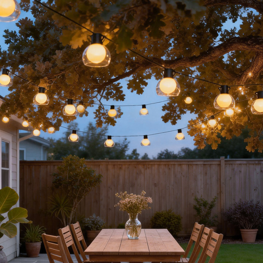 Multicolor LED Globe String Lights - Outdoor Festive Lighting Decor