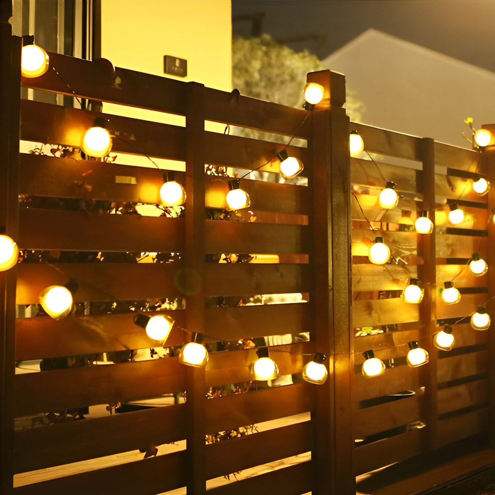 Multicolor LED Globe String Lights - Outdoor Festive Lighting Decor