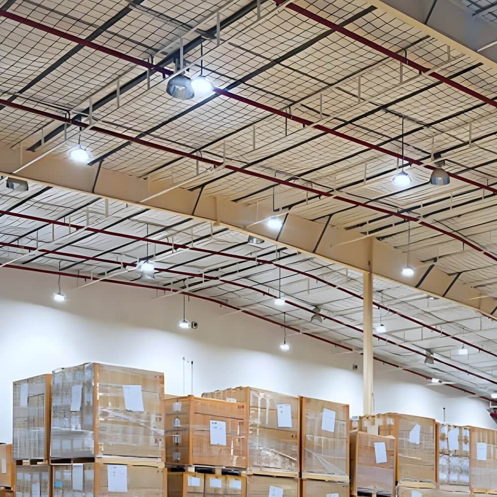 Industrial Explosion-Proof LED Pendant Light for Warehouses, White Aluminum