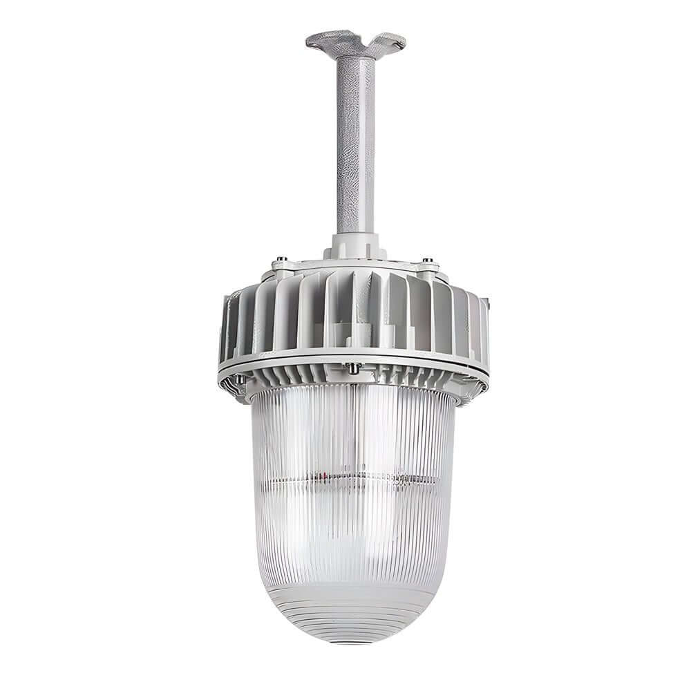 Industrial Explosion-Proof LED Pendant Light for Warehouses, White Aluminum