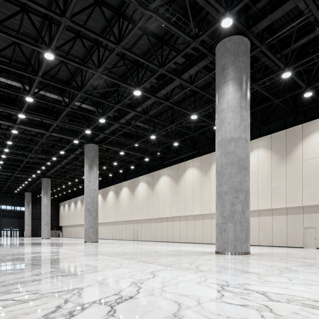 Industrial Explosion-Proof LED Pendant Light for Warehouses, White Aluminum