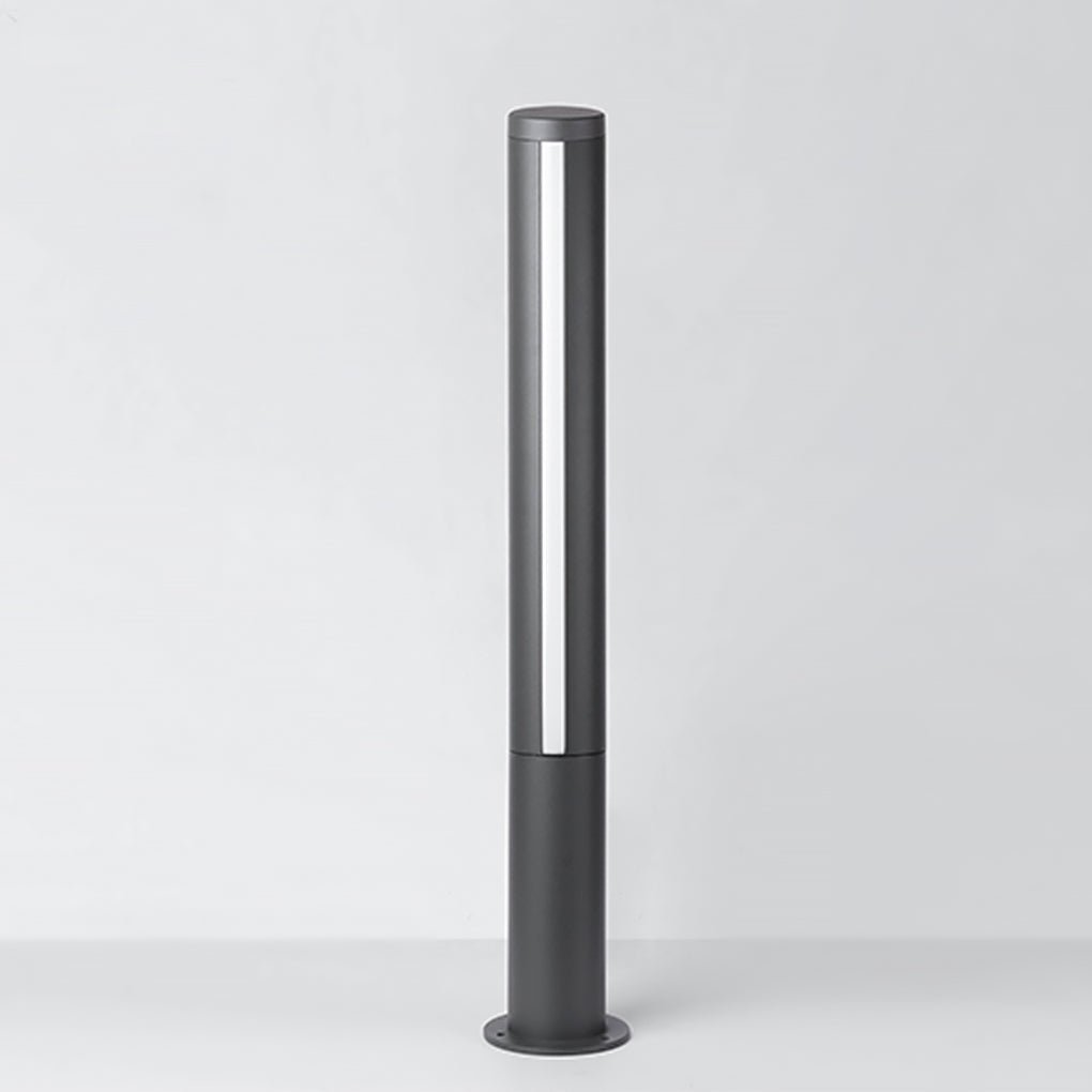 Modern Black Waterproof Landscape Bollard Lamp for Outdoor Gardens