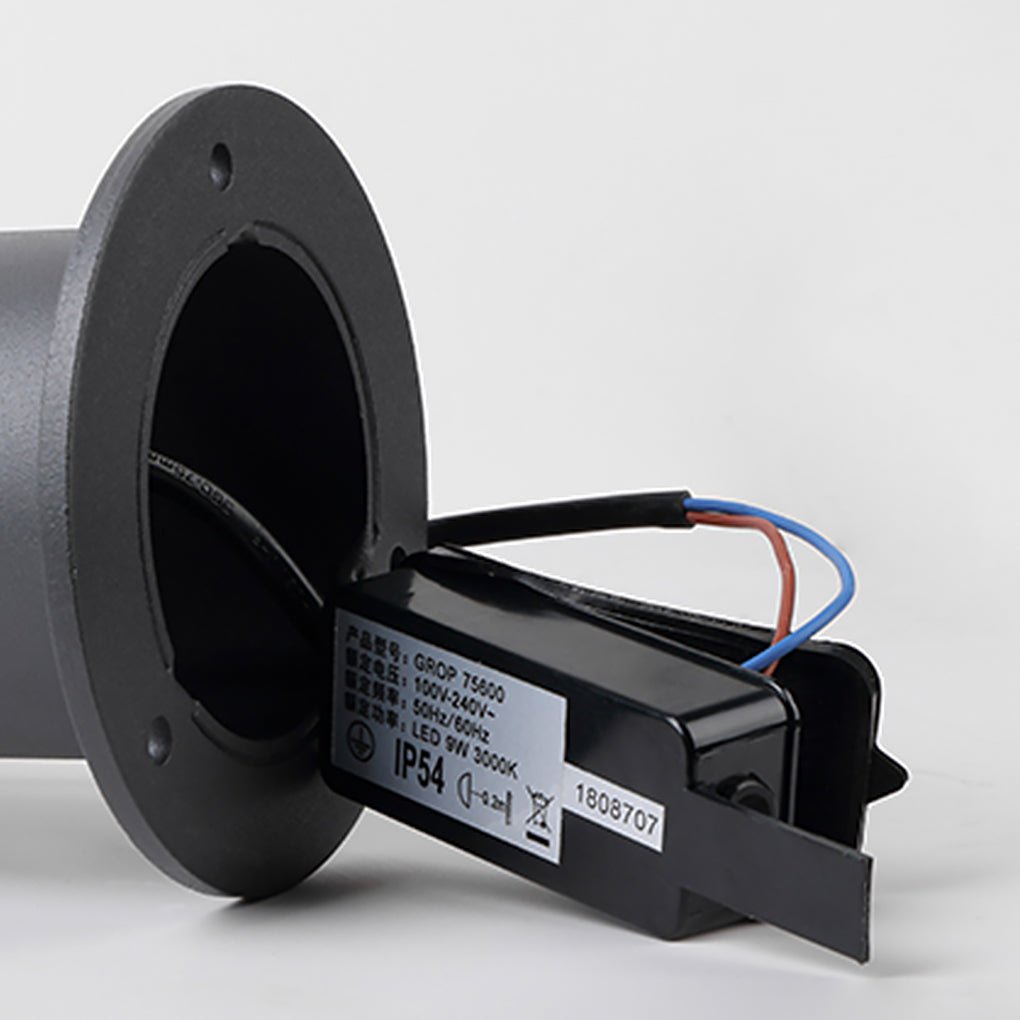 Modern Black Waterproof Landscape Bollard Lamp for Outdoor Gardens