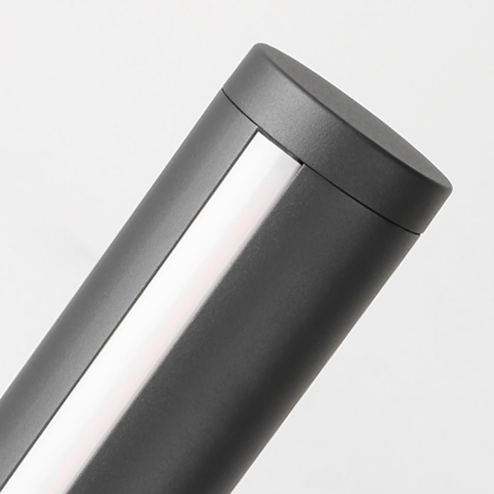 Modern Black Waterproof Landscape Bollard Lamp for Outdoor Gardens