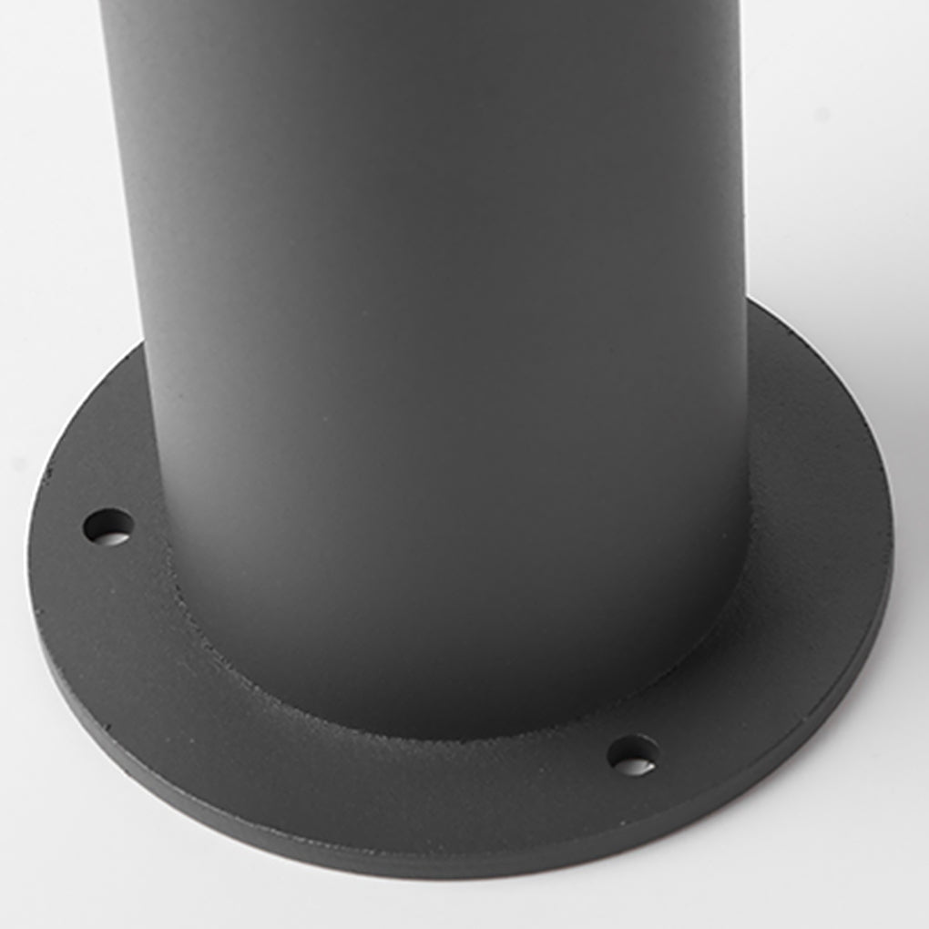 Modern Black Waterproof Landscape Bollard Lamp for Outdoor Gardens