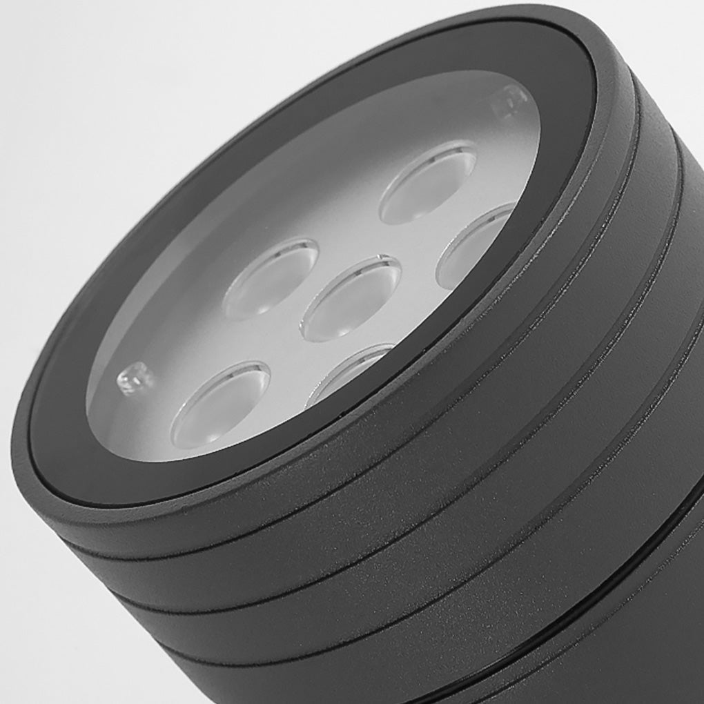 Modern Black All-Aluminum LED Landscape Spot Lights for Outdoor Spaces