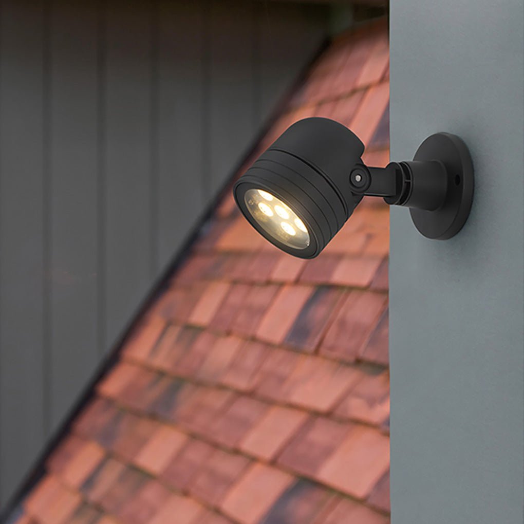 Modern Black All-Aluminum LED Landscape Spot Lights for Outdoor Spaces