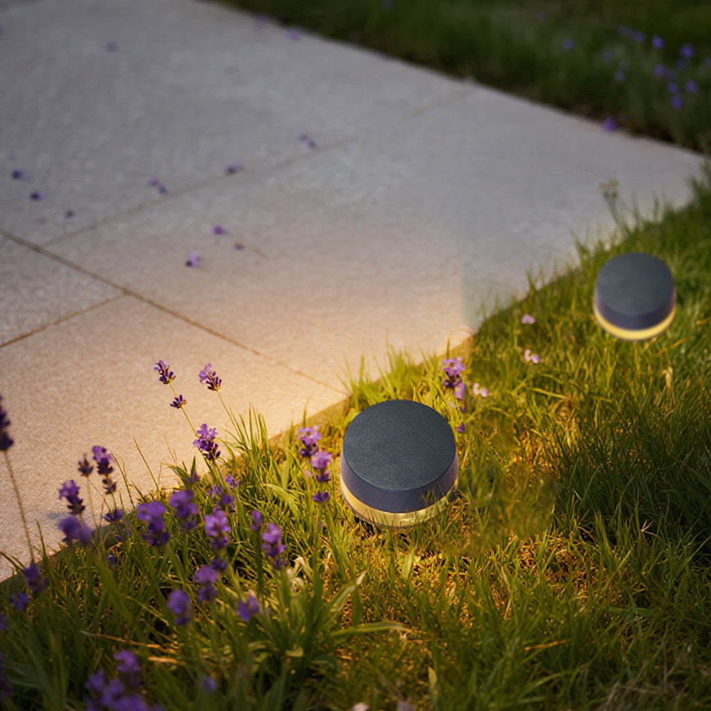 Modern Waterproof LED Outdoor Landscape Path Lights - Durable Metal Design
