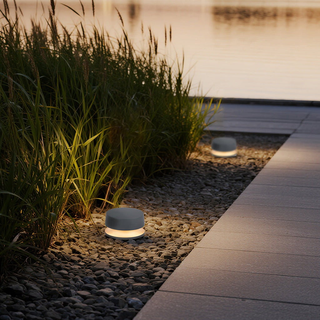 Modern Waterproof LED Outdoor Landscape Path Lights - Durable Metal Design