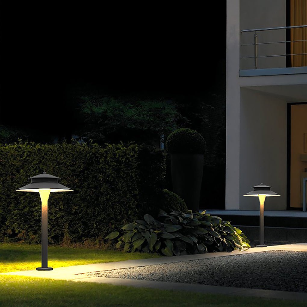 Modern Black Aluminum 5W LED Outdoor Pathway Light for Lawn & Garden