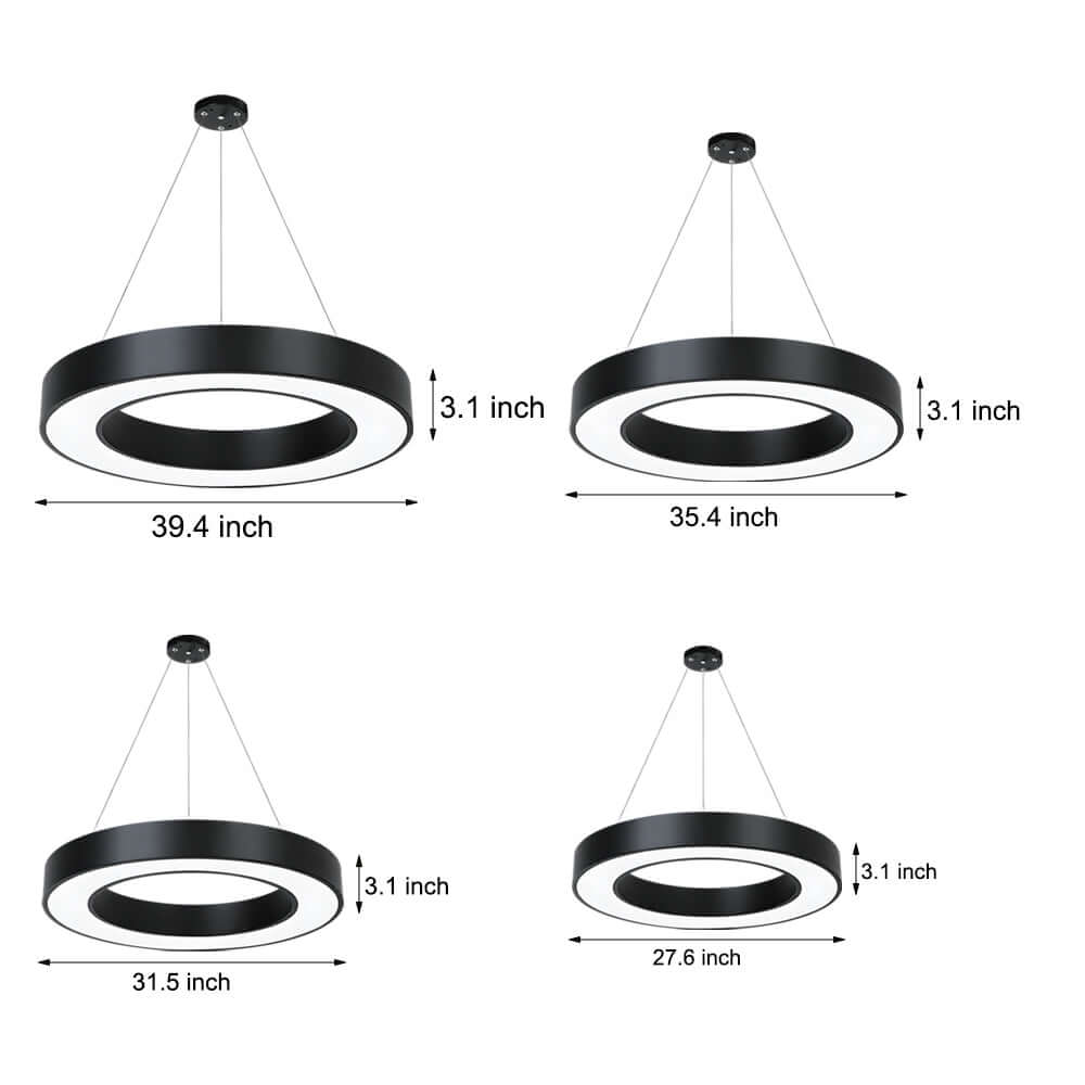 Modern White Acrylic LED Pendant Light Fixture for Living Room Dining Room