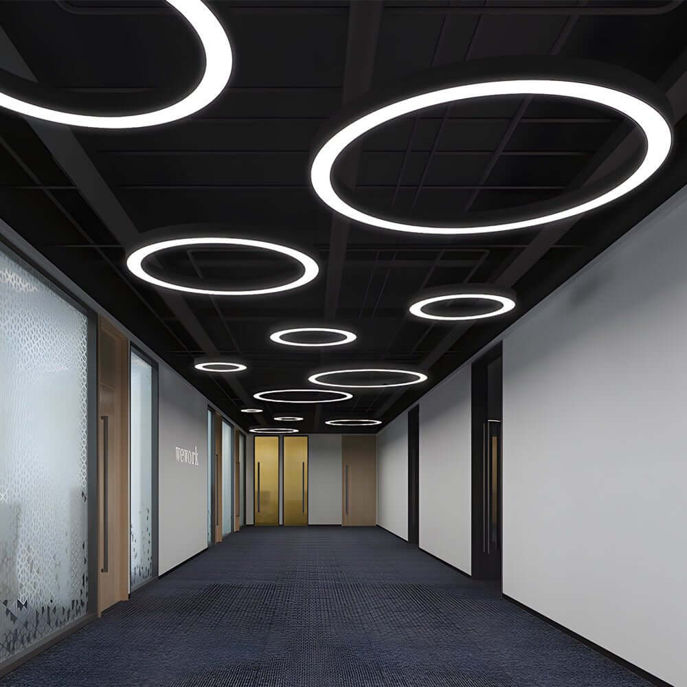 Modern White Acrylic LED Pendant Light Fixture for Living Room Dining Room