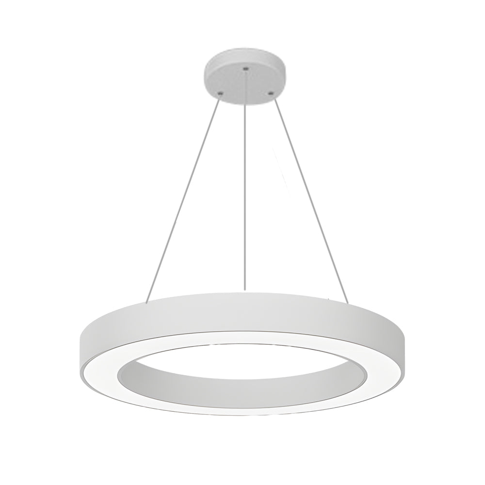 Modern White Acrylic LED Pendant Ring Light for Kitchen or Living Room