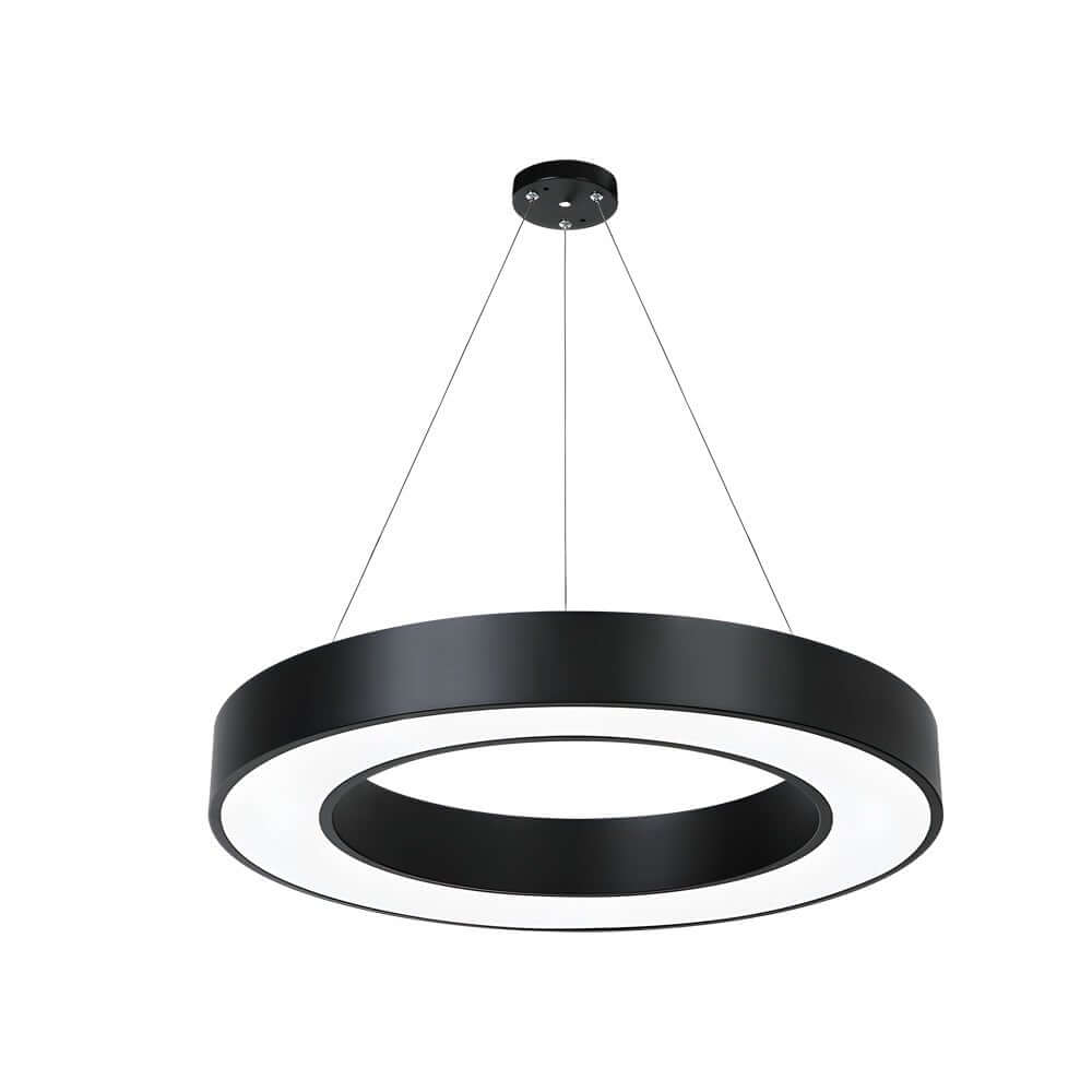 Modern White Acrylic LED Pendant Ring Light for Kitchen or Living Room